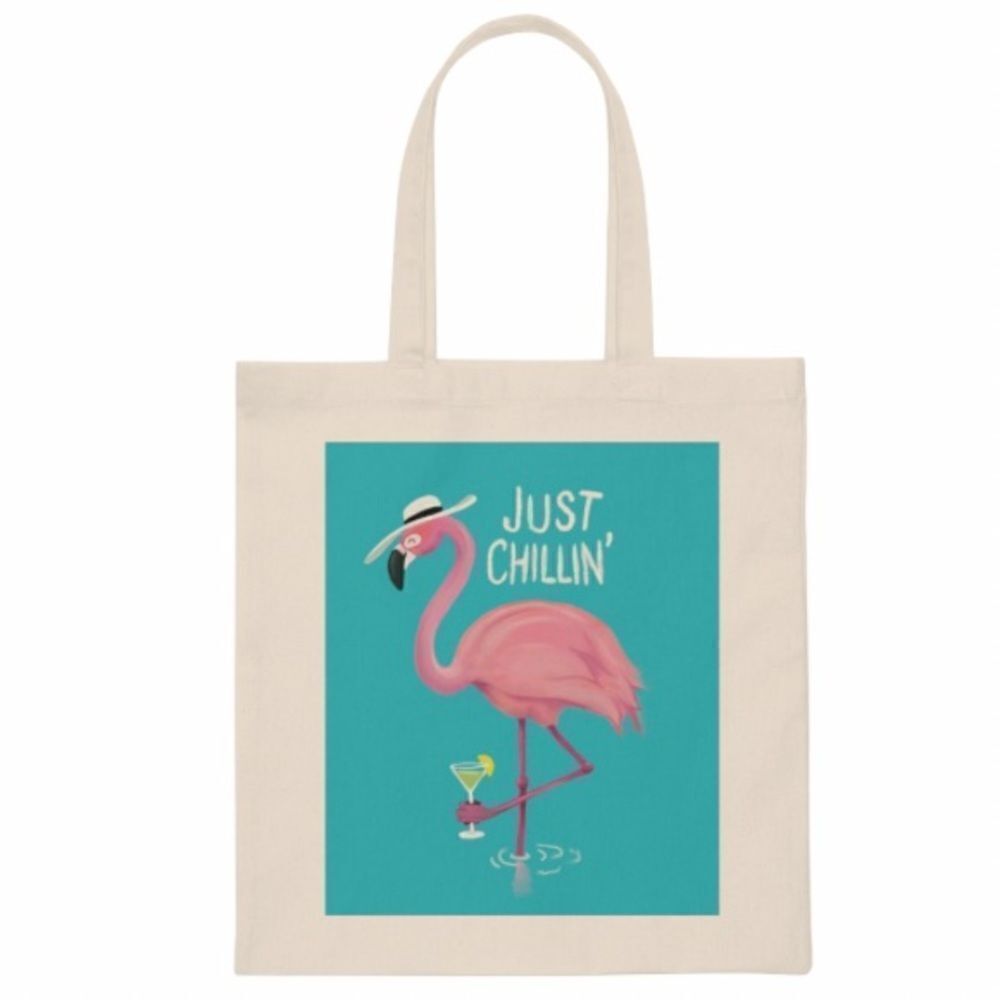 Flamingo “Just Chillin’” Tote